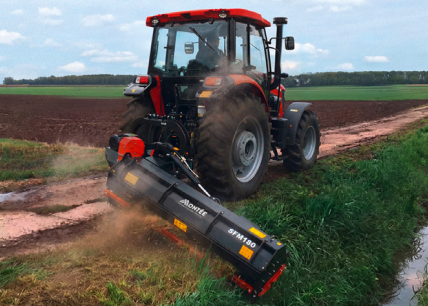 Desbrozadora hidráulica telescópica profesional para tractor - implemento agrícola Colombia YTO