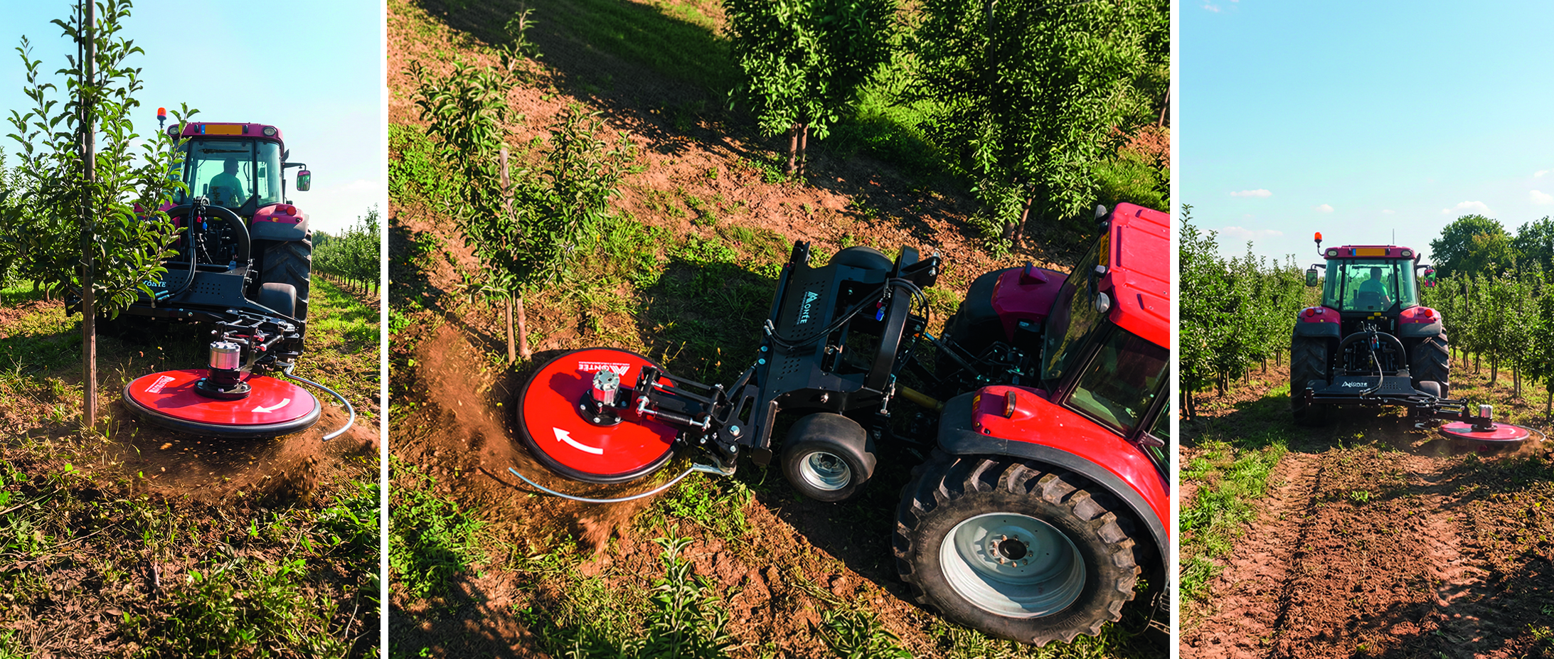Desbrozadora plateadora hidráulica FHD550 para tractor frutales - implemento agrícola Colombia