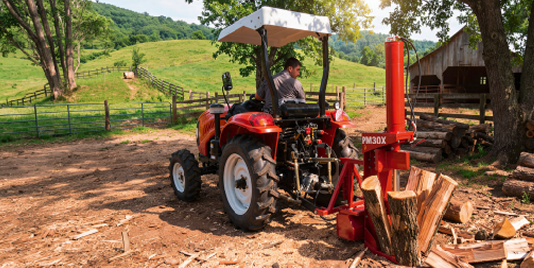 Astilladora de leña para tractor PTO - implemento agrícola Colombia